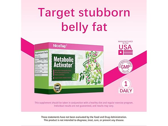 NiceTop Metabolic Activator, 60 Tablets