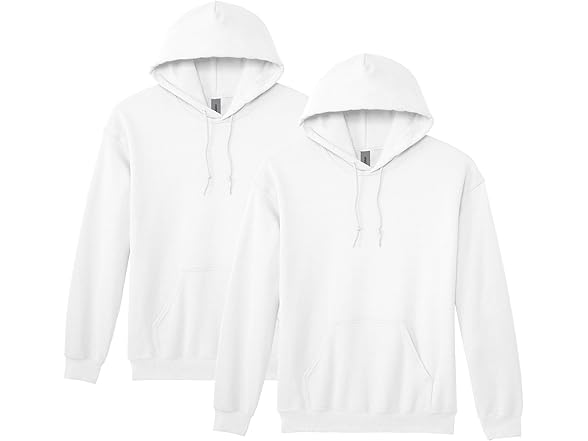 Gildan White Fleece Hoodie (2XL)