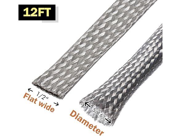 FOURUB Tinned Copper Braided Sleeves