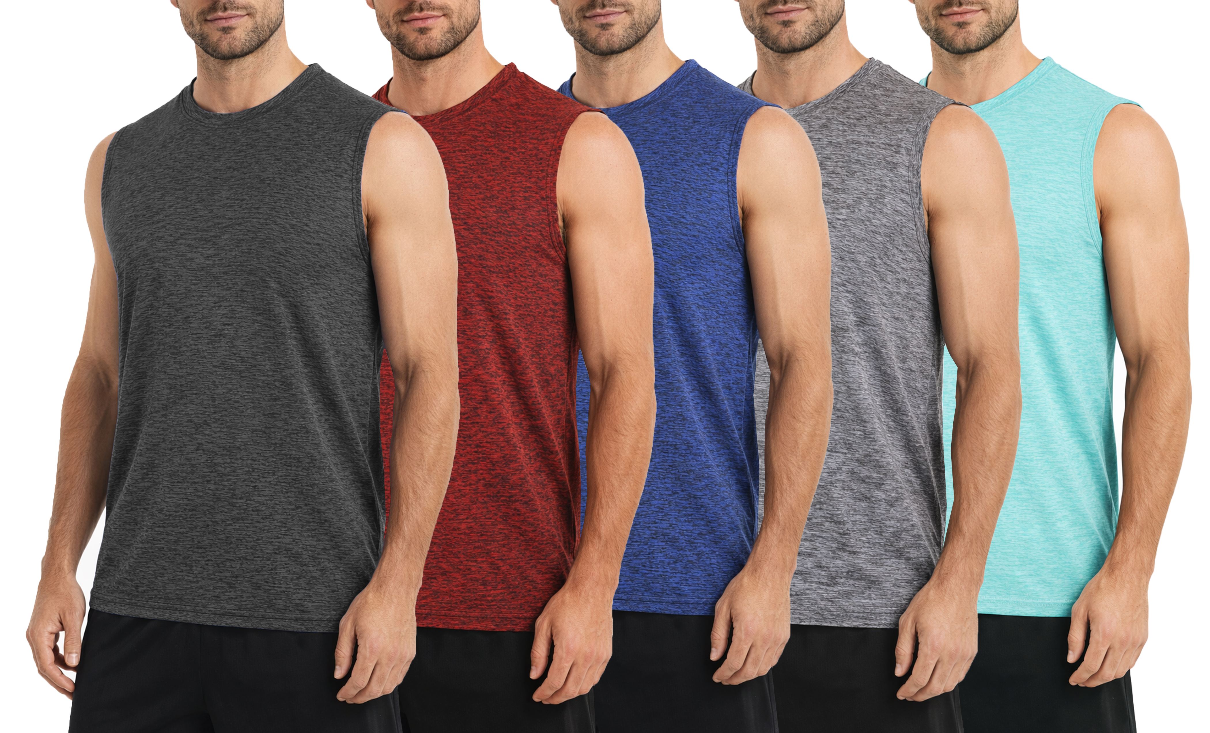 Mens Moisture Wicking Muscle Tee - Gallery 10