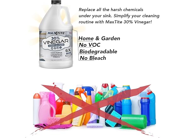 MAXTITE | Ultra-Strength 30% Vinegar for