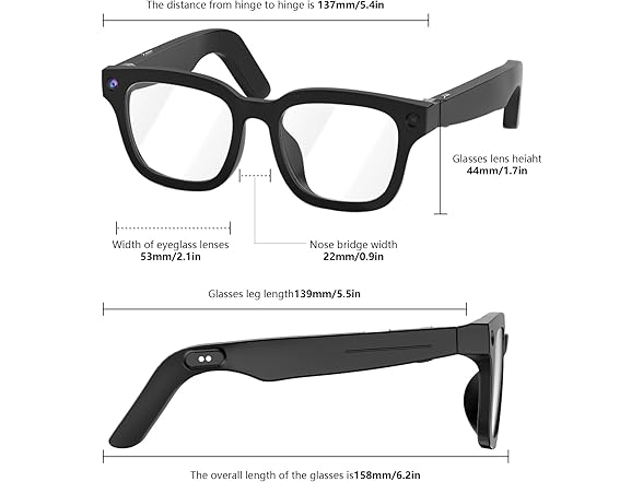 AI Smart Glasses | 8MP Camera | AI Translation