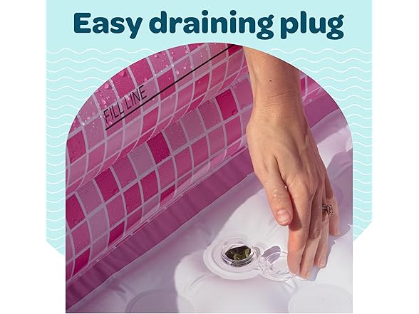 Grip A Pool 34" Pink Baby Pool