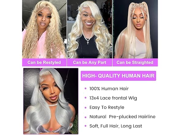 GOMOST 13x4 Blonde Lace Front Wigs