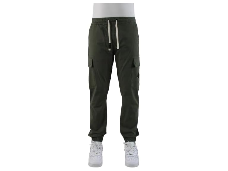 Bay York Men's Stretch Light Weight Cargo Jogger