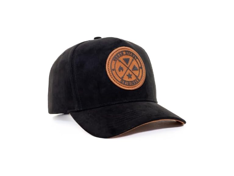 Urban Effort Mesh Back Cap - For men and Women Baseball Hat 5-Panel Trucker Hat - Great Snapback Closure for Hunting & Hiking, Black