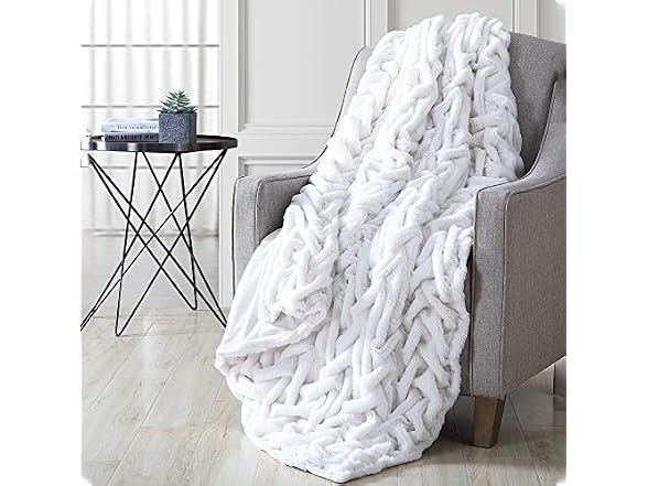 Modern Threads Faux Fur Throw Blanket
