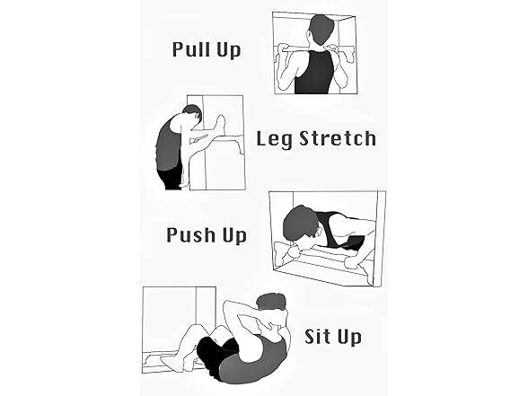 Nice C Doorway Chin Up Exercise Bar