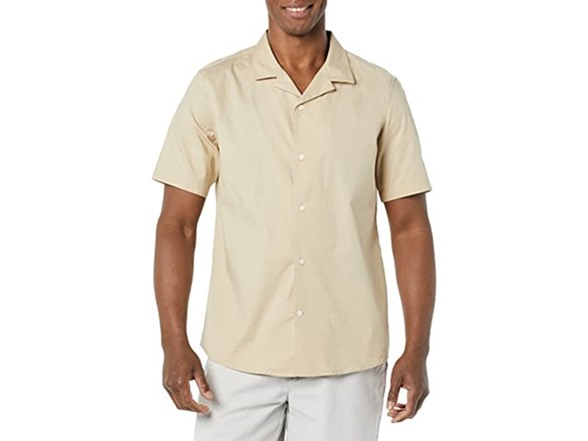 Amazon Essentials Men Vacation Cotton Resort Shirt - Gallery 4