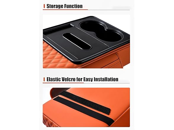 Car Armrest Cover w/ Wireless Charger