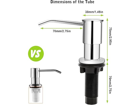 JOMSPOA Soap Dispenser for Kitchen Sink