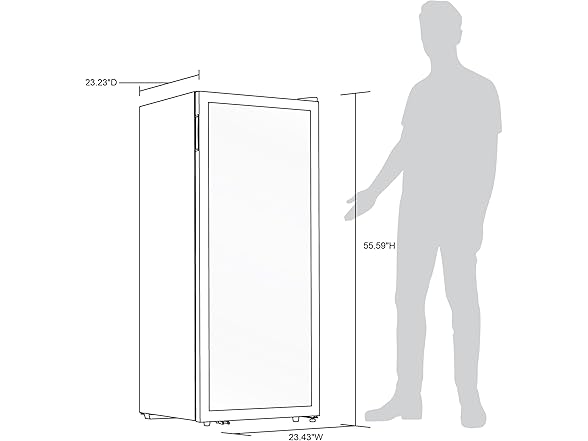 NewAir Freestanding Dual Zone Wine Fridge - 98 Bottle