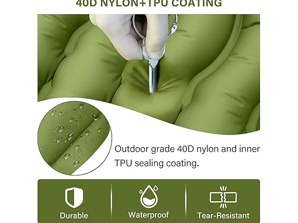 kerrk Camping Sleeping Pad, 5.5" Extra Thick