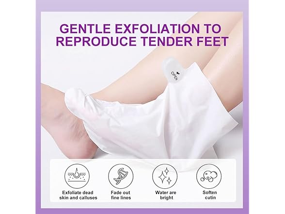 Dr.Pedi Dr.Pedi Foot Peel Mask (5 Pairs) Natural