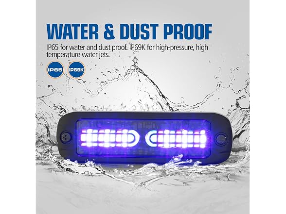ECCO LED Amber Warning Light 6 LEDs
