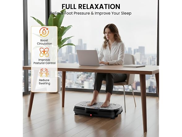 TISSCARE Grey Vibration Plate Exercise Machine