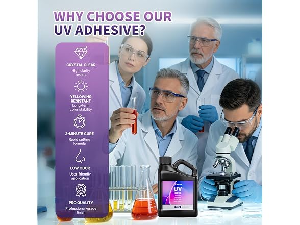 500g UV Resin Kit, Crystal Clear UV