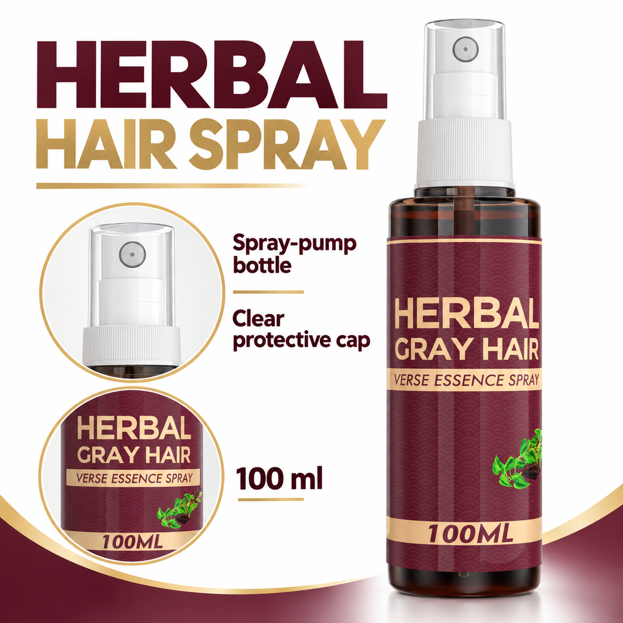 Herbal Hair Darkening Liquid Spray - Gallery 7