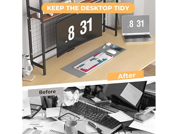 FAHKNS FAHKNS Desktop Bookshelf - 2-Tier Desk