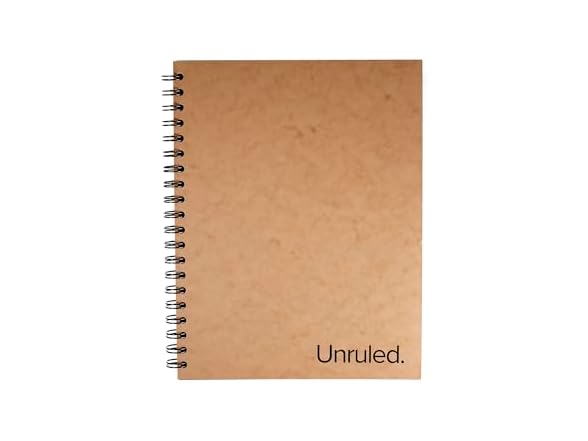 SPRING Unruled Blackout Blank Spiral Notebook