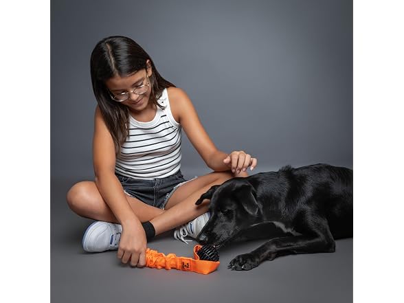 NOAH & PAW Luxury Dog Toy, TPU- Sling, Black