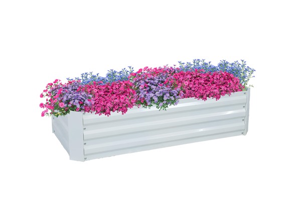 Sunnydaze 4 x 2 x 1 ft Garden Bed - Choose Color