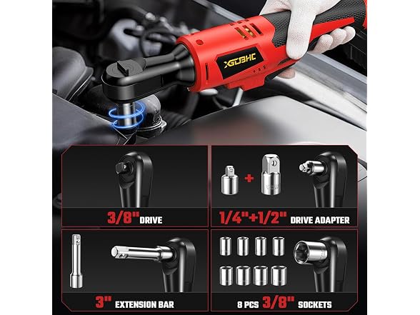 XGOBHC 3/8" MWK Cordless Ratchet