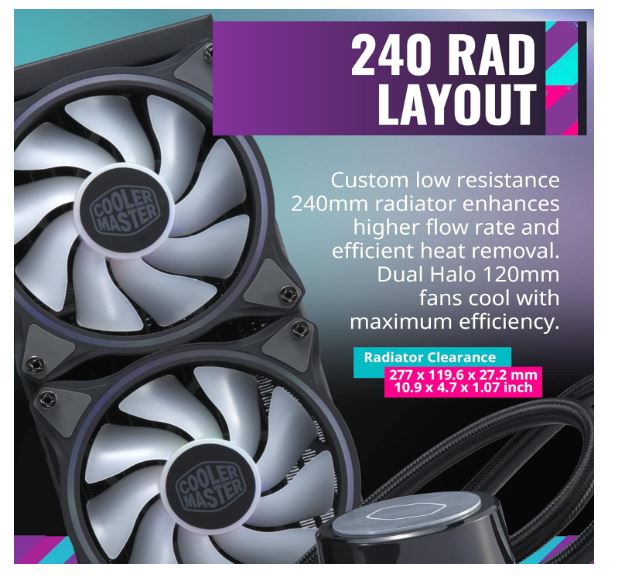 Cooler Master MasterLiquid ML240 (Open Box) - Gallery 16