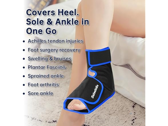 SEIWEHIDO Ankle Ice Pack Wrap