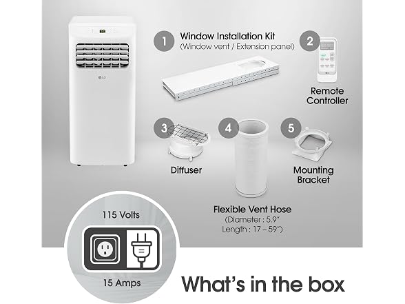 LG LP0624WFR 6,000 BTU Portable Air Conditioner