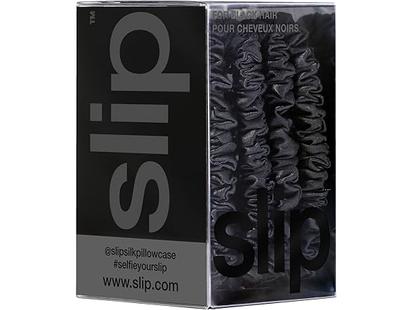 slip Silk Skinny Scrunchies - Set of 4