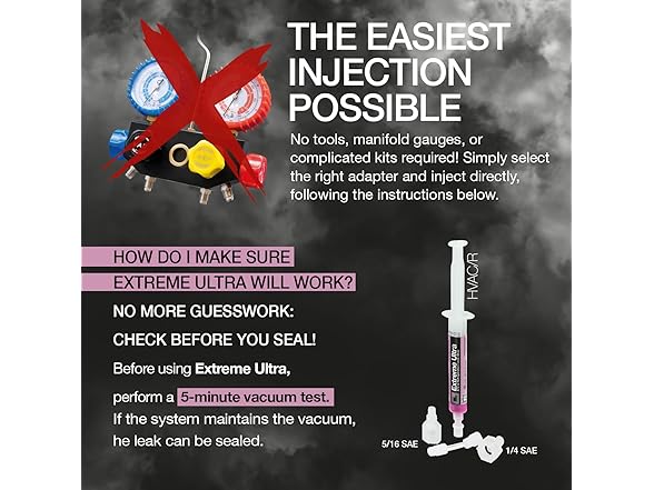 AC Leak Stop for HVAC-R Systems