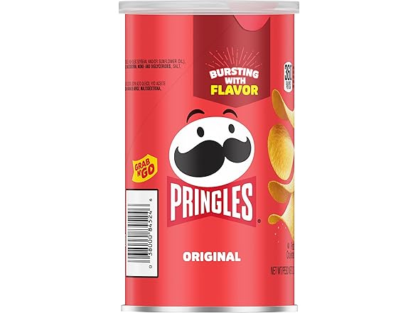 1CT Pringles Potato Crisps Chips, 2.3 oz.