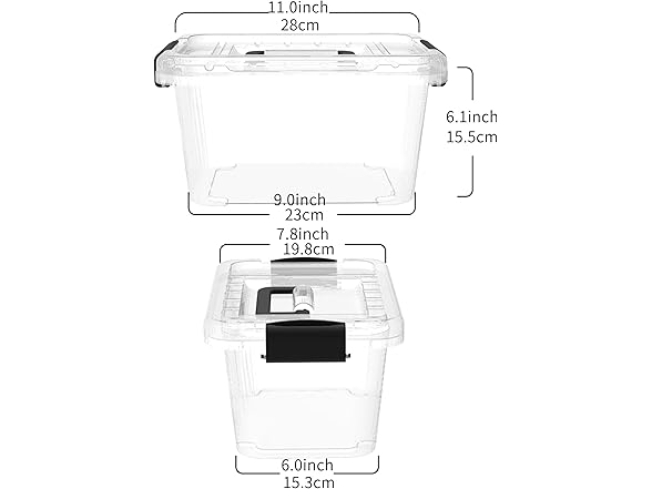 Cetomo 6Lx20 Pack Storage Boxes