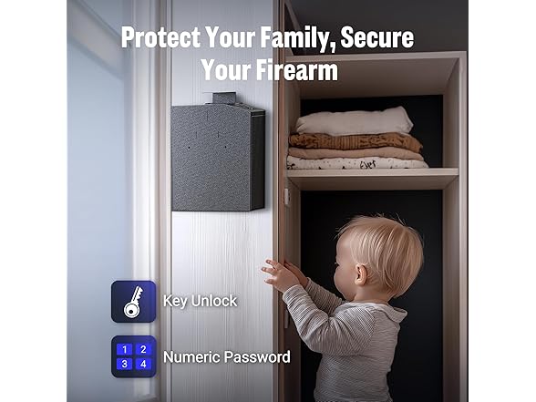 ADIMO Digital Drop Down Gun Safe w/ 3-6 Digit Code