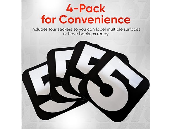 Mailbox Number Stickers 3