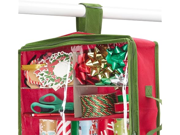 Whitmor Christmas & Holiday Gift Wrap Organizer