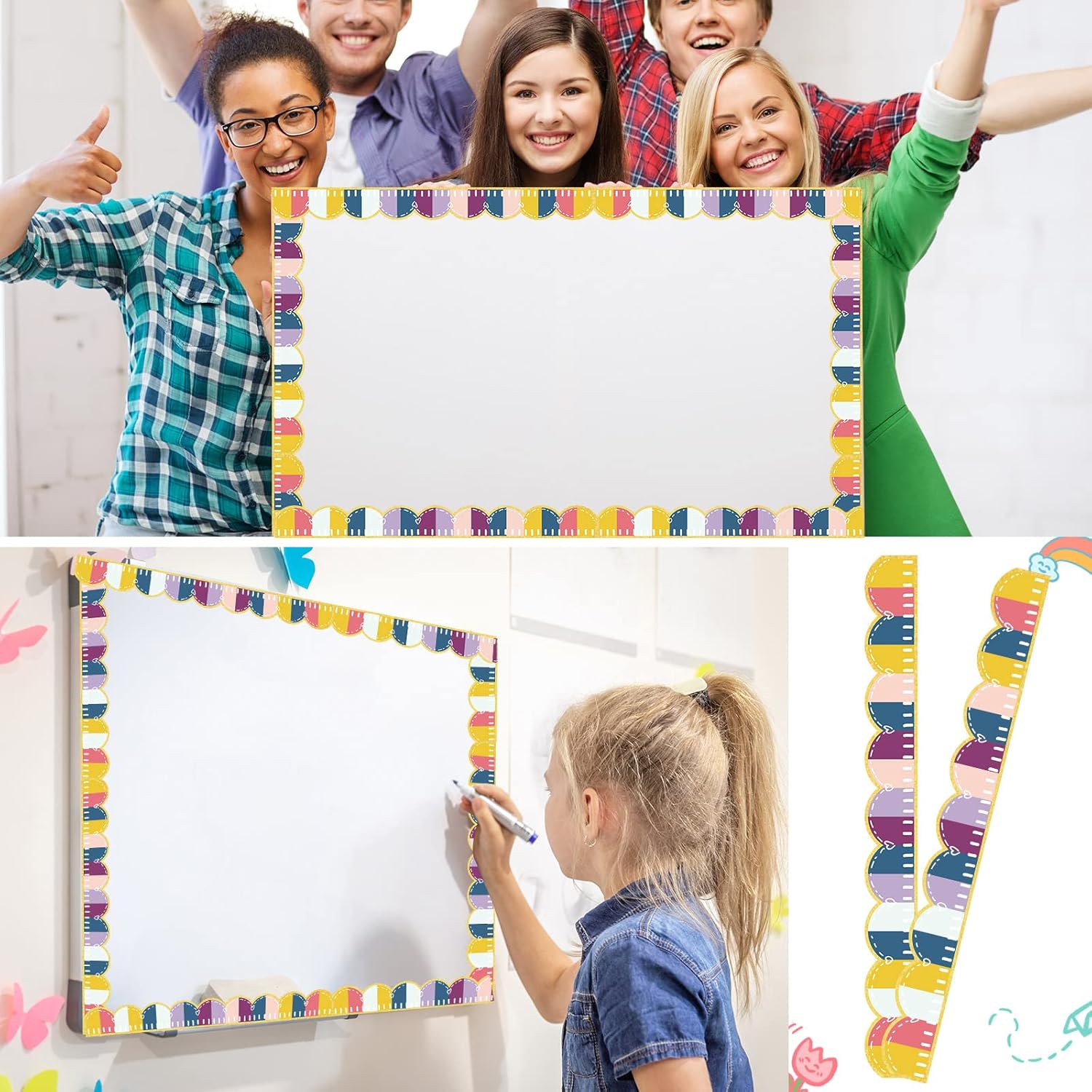 36 Pieces Magnetic Borders for Classroom - Gallery 6