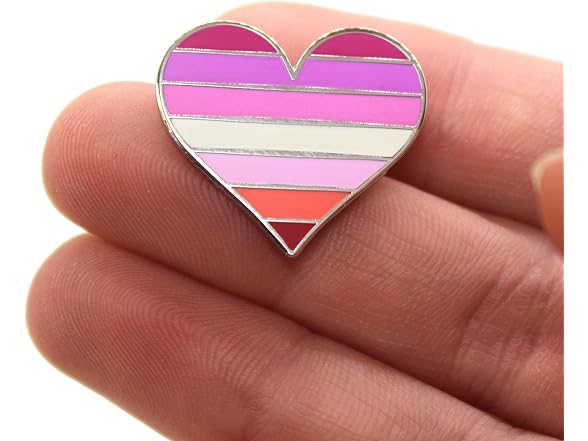 Compoco Lesbian Pride Pin Flag LGBTQ Gay