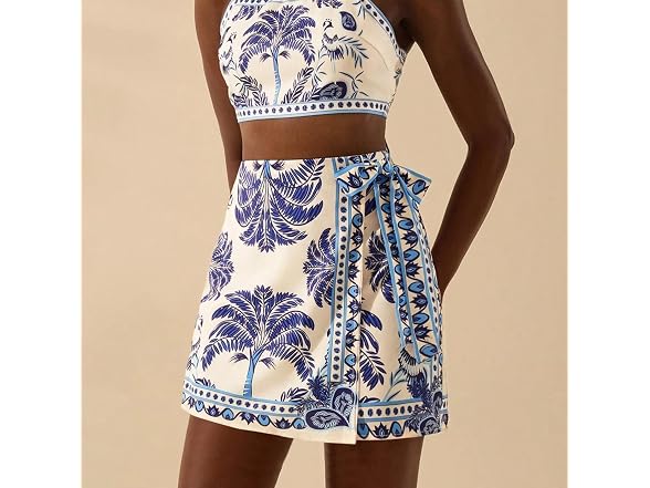 Talakeno Summer Floral Wrap Skirt