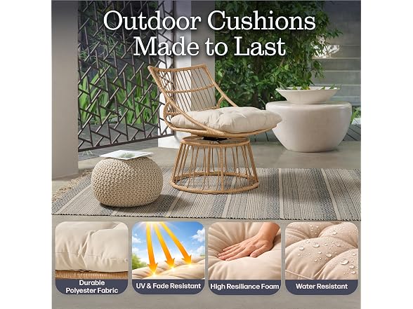 Alaterre Furniture Servana Outdoor Wicker Chair