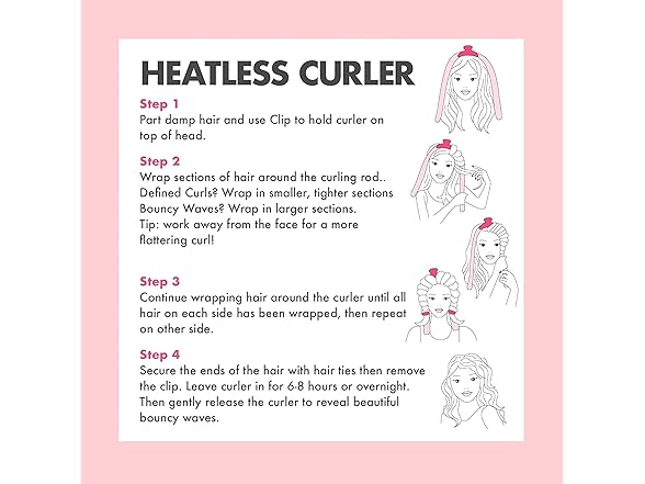 Pinkiou Heatless Curlers Overnight,Hair Curler