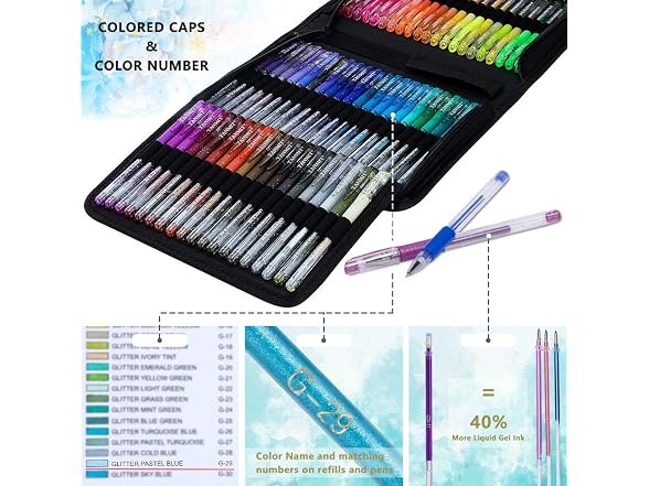 TANMIT Glitter Gel Pens