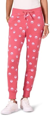 Amazon Essentials Disney | Marvel | Star Wars Women's French Terry Fleece Jogger Sweatpants, Star Wars Rebel Logo, X-Small