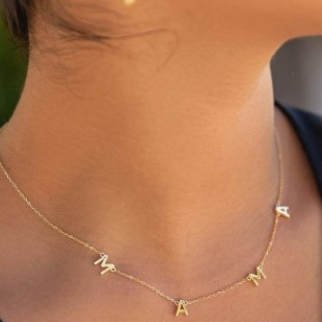 14K Gold Mama Necklace - Gallery 8