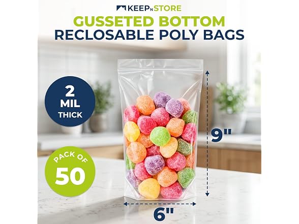 Keep N Store Gusseted Reclosable Stand