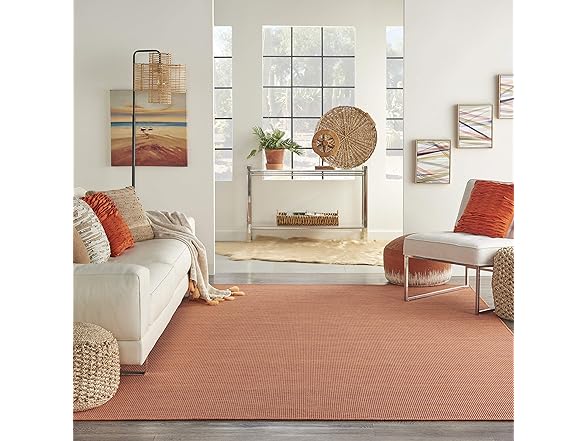 Nourison Indoor-Outdoor Terracotta 8' x 10' Area Rug