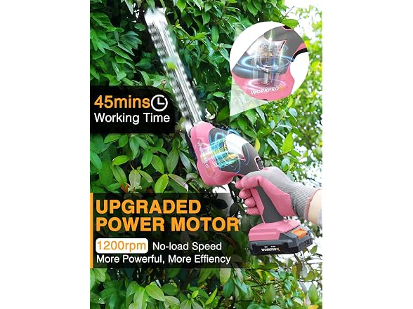 WORKPROX 20V Pink Grass Shear