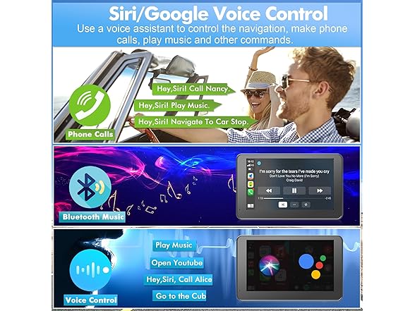 Hieha 7" Portable CarPlay Screen