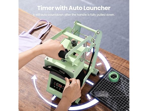 EENOUR B0CZMZC4BT hat press- Green